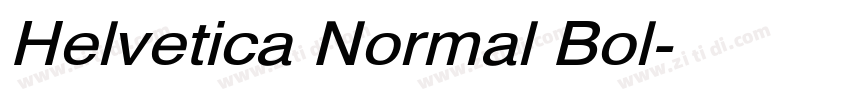 Helvetica Normal Bol字体转换